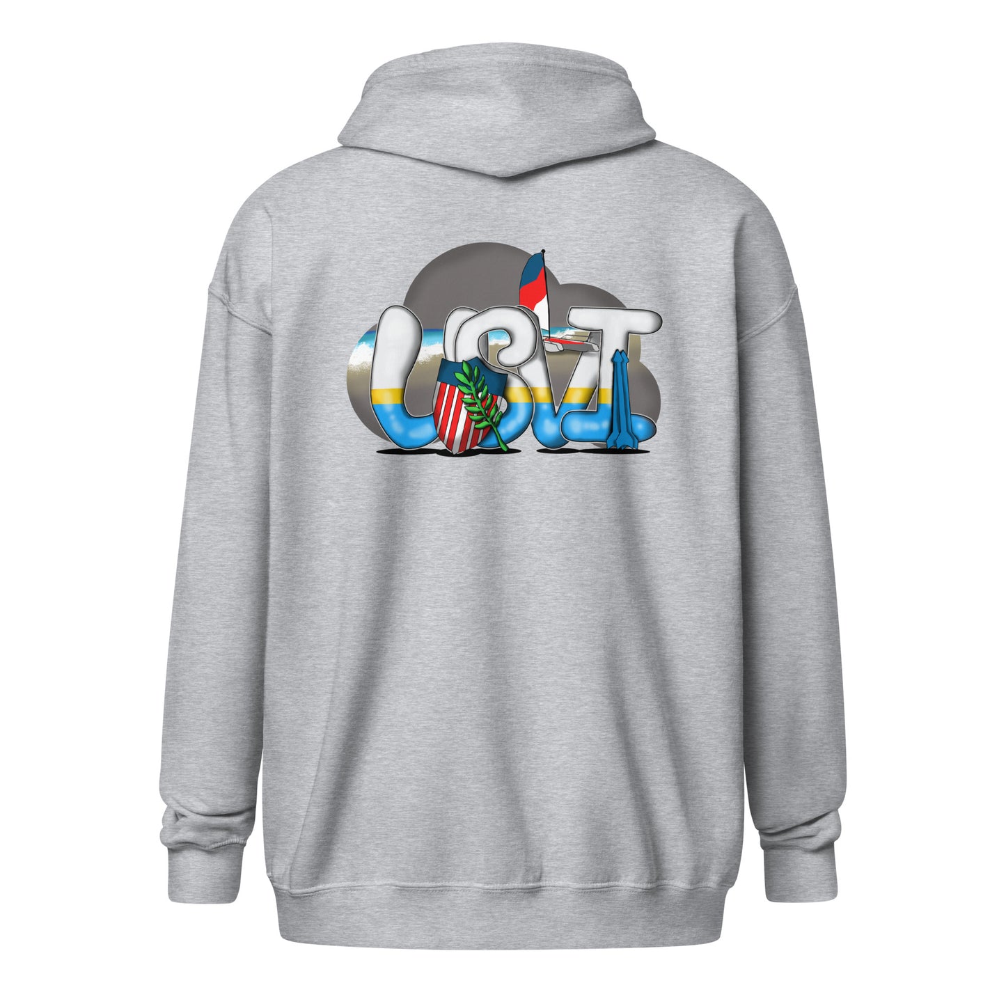 USVI Heavy blend zip hoodie