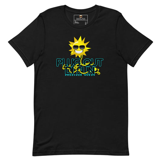 Plug Out Unisex t-shirt